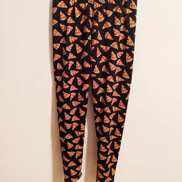 Just Cozy Pizza Print Fleecelined 